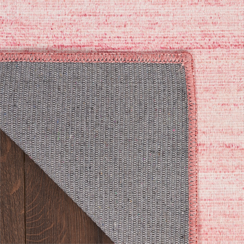 Nourison Home Washable Essentials 6' x 9' Fabric Pink Area Rug