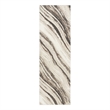 Nourison Home Eco-Friendly 8' Runner Fabric Beige Grey Area Rug