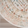 Nourison Home Thalia 8' x Round Fabric Beige Multicolor Area Rug