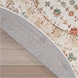 Nourison Home Thalia 8' x Round Fabric Beige Multicolor Area Rug