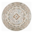Nourison Home Thalia 8' x Round Fabric Beige Multicolor Area Rug