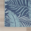 Nourison Home Garden Oasis 4' x 6' Fabric Navy Area Rug