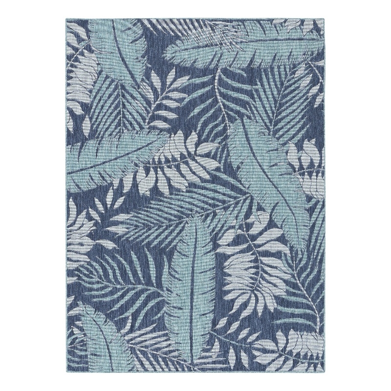 Nourison Home Garden Oasis 4' x 6' Fabric Navy Area Rug