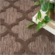 Nourison Easy Care 8' x 10' Brown Fabric Modern Area Rug (8' x 10')