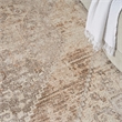 Nourison Home Astra Machine Washable 8' x 10' Fabric Beige Area Rug