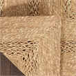 Nourison Home Natural Seagrass 6' x 9' Fabric Natural Area Rug