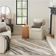 Nourison Home Eco-Friendly 6' x 9' Fabric Beige Grey Area Rug