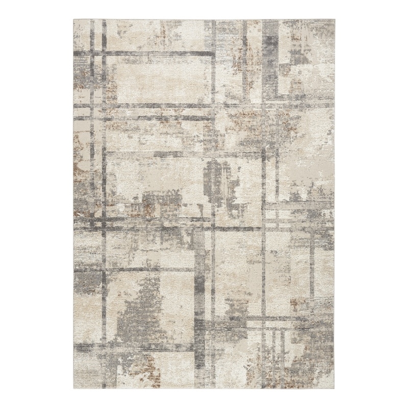 Nourison Home Eco-Friendly 6' x 9' Fabric Ivory Multicolor Area Rug