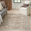 Nourison Home Eco-Friendly 6' x 9' Fabric Ivory Mocha Area Rug