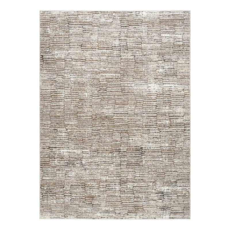 Nourison Home Eco-Friendly 6' x 9' Fabric Ivory Mocha Area Rug