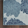 Nourison Home Garden Oasis 4' x 6' Fabric Blue Area Rug