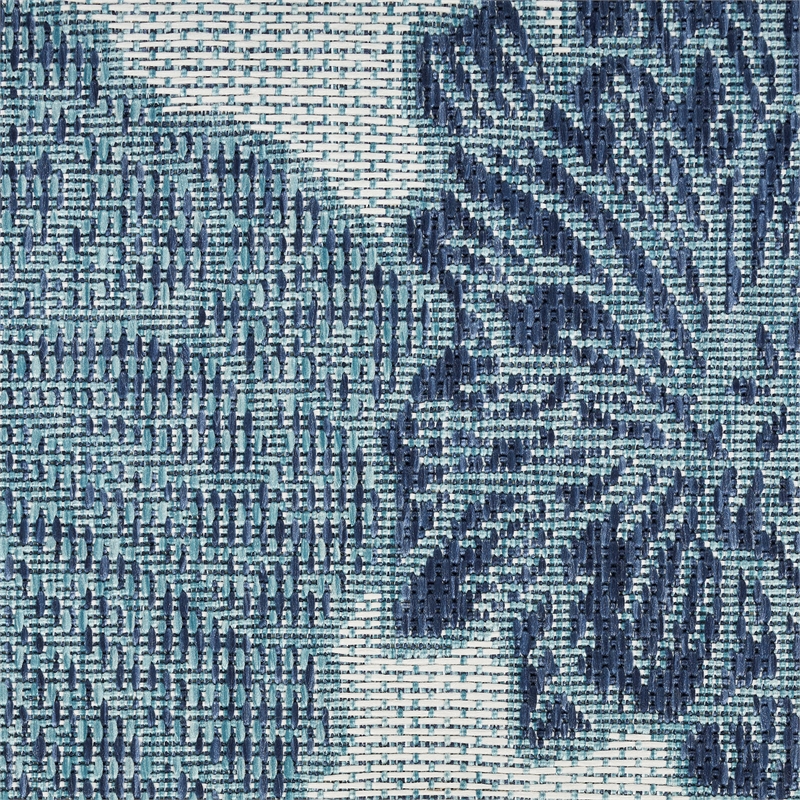 Nourison Home Garden Oasis 4' x 6' Fabric Blue Area Rug