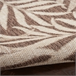 Nourison Home Garden Oasis 4' x 6' Fabric Mocha Area Rug
