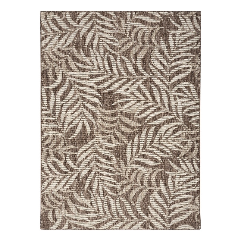 Nourison Home Garden Oasis 4' x 6' Fabric Mocha Area Rug