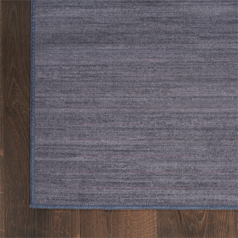 Nourison Home Washable Essentials 5' x 7' Fabric Navy Area Rug