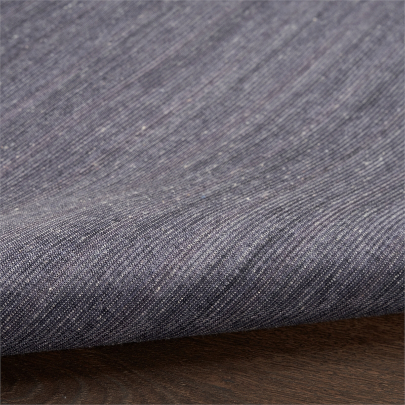 Nourison Home Washable Essentials 5' x 7' Fabric Navy Area Rug
