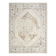 Nourison Home Astra Machine Washable 8' x 10' Fabric Ivory Blue Area Rug