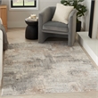 Nourison Home Eco-Friendly 5' x 7' Fabric Beige Grey Area Rug