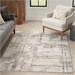 Nourison Home Eco-Friendly 5' x 7' Fabric Ivory Multicolor Area Rug