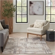 Nourison Home Eco-Friendly 5' x 7' Fabric Ivory Multicolor Area Rug