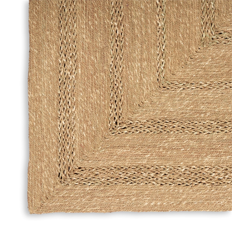 Nourison Home Natural Seagrass 8' x 10' Fabric Natural Area Rug