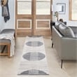Nourison Home Astra Machine Washable 6' Runner Fabric Ivory Blue Area Rug