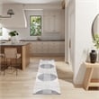 Nourison Home Astra Machine Washable 6' Runner Fabric Ivory Blue Area Rug