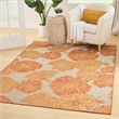 Nourison Home Garden Oasis 4' x 6' Fabric Coral Area Rug