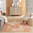 Nourison Home Garden Oasis 4' x 6' Fabric Coral Area Rug