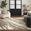 Nourison Home Eco-Friendly 9' x 12' Fabric Beige Grey Area Rug