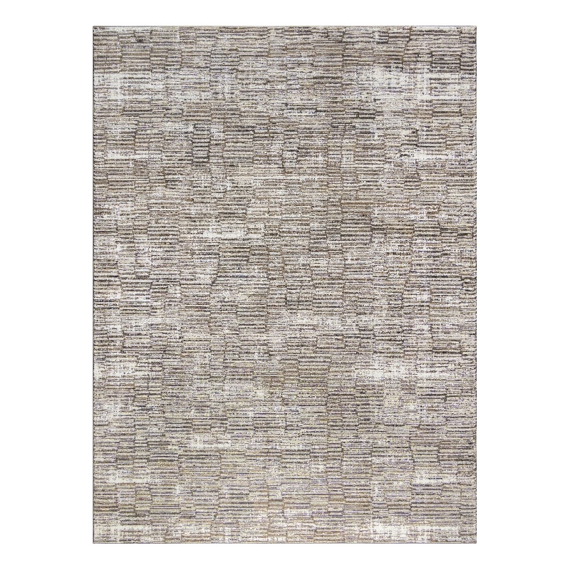 Nourison Home Eco-Friendly 9' x 12' Fabric Ivory Mocha Area Rug