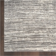 Nourison Home Eco-Friendly 9' x 12' Fabric Ivory Grey Area Rug