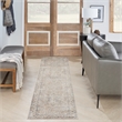 Nourison Home Astra Machine Washable 6' Runner Fabric Beige Area Rug