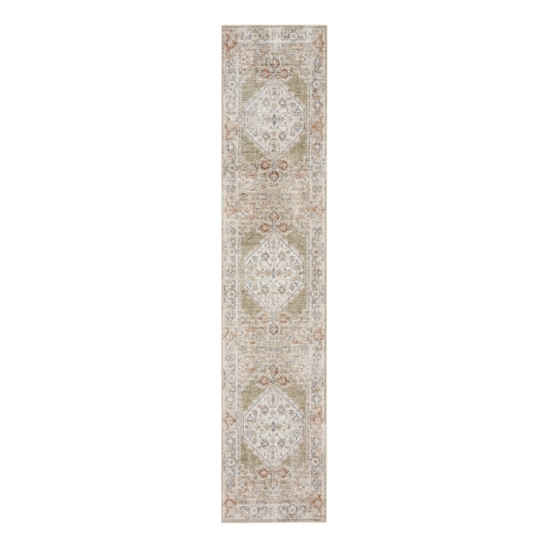 Nourison Home Astra Machine Washable 6' Runner Fabric Sage Multicolor Area Rug