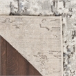 Nourison Concerto 9' x 12' Ivory Blue Gray Fabric Modern Area Rug (9' x 12')