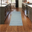 Nourison Home Washable Essentials 10' Runner Fabric Aqua Area Rug