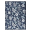Nourison Home Garden Oasis 6' x 9' Fabric Navy Area Rug