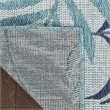 Nourison Home Garden Oasis 6' x 9' Fabric Blue Area Rug