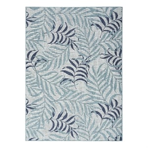 Nourison Home Garden Oasis 6' x 9' Fabric Blue Area Rug