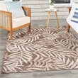 Nourison Home Garden Oasis 6' x 9' Fabric Mocha Area Rug