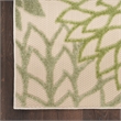 Nourison Aloha 10' x 14' Ivory Green Fabric Tropical Area Rug (10' x 14')