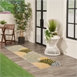 Nourison Aloha 8' Runner Green Multicolor Fabric Tropical Area Rug (8' Runner)