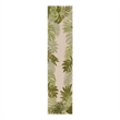 Nourison Home Aloha 8' Runner Fabric Ivory Green Area Rug