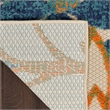 Nourison Aloha 10' x 14' Blue Green Fabric Tropical Area Rug (10' x 14')