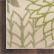 Nourison Aloha 5' x 8' Ivory Green Fabric Tropical Area Rug (5' x 8')