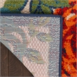 Nourison Aloha 9' x 12' Ivory Multicolor Fabric Outdoor Area Rug (9' x 12')