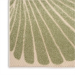 Nourison Aloha 6' x 9' Green Yellow Fabric Outdoor Area Rug (6' x 9')