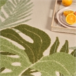 Nourison Home Aloha 10' x 14' Fabric Ivory Green Area Rug