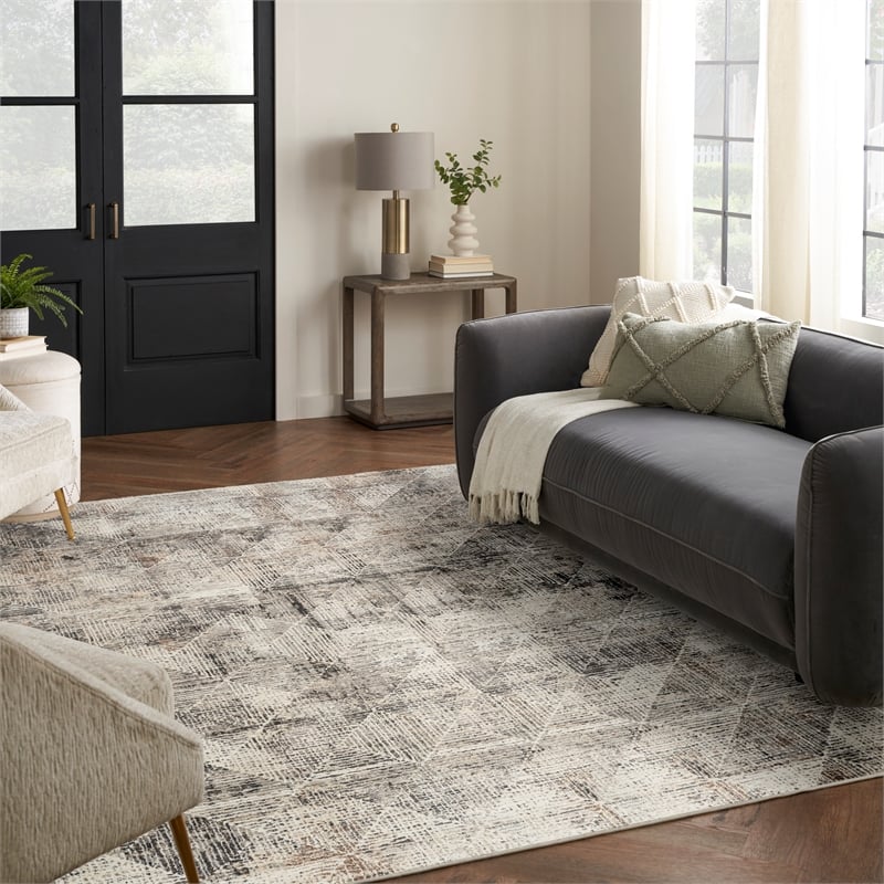 Nourison Home Eco-Friendly 8' x 10' Ivory Multicolor   Area Rug