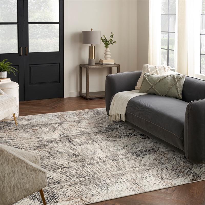 Nourison Home Eco-Friendly 9' x 12' Ivory Multicolor   Area Rug